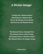 A Divine Image Poem by William Blake, Typography Print