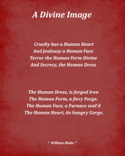 A Divine Image Poem by William Blake, Typography Print