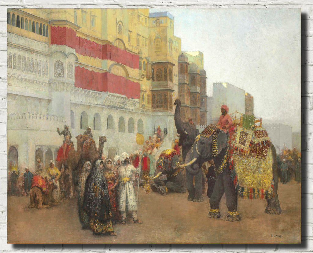 Edwin Lord Weeks Fine Art Print, A Fête Day at Bekanir - Beloochistan