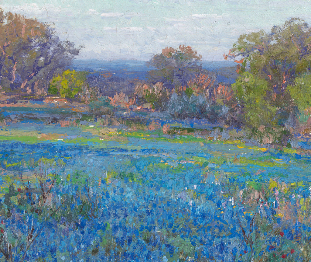 Julian Onderdonk Fine Art Print, A Field of Blue Bonnets Late Afternoon Sunshine