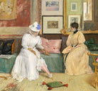 William Merritt Chase Fine Art Print, A Friendly Call