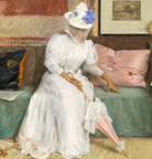 William Merritt Chase Fine Art Print, A Friendly Call