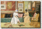 William Merritt Chase Fine Art Print, A Friendly Call