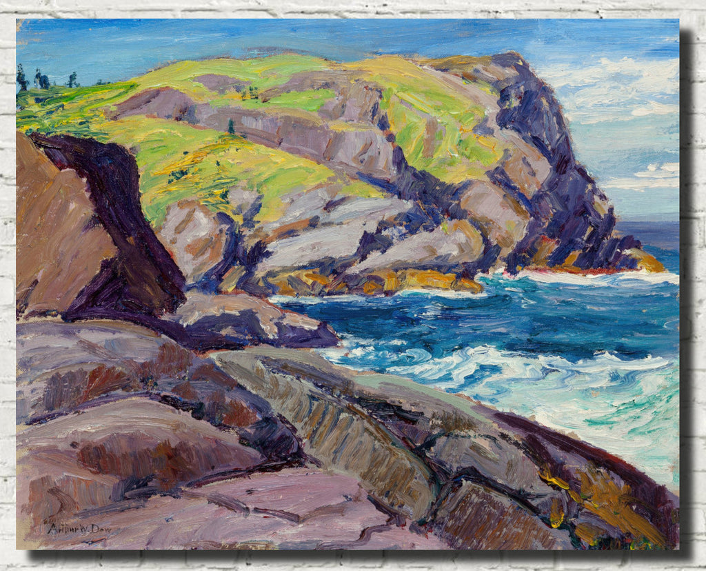 A Maine Headland (Rocky Coast), Arthur Wesley Dow Fine Art Print