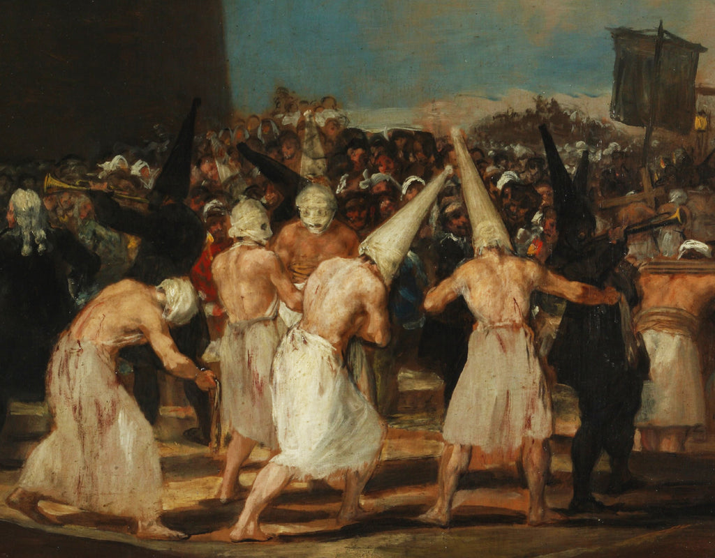 A Procession of Flagellants, Francisco Goya Fine Art Print