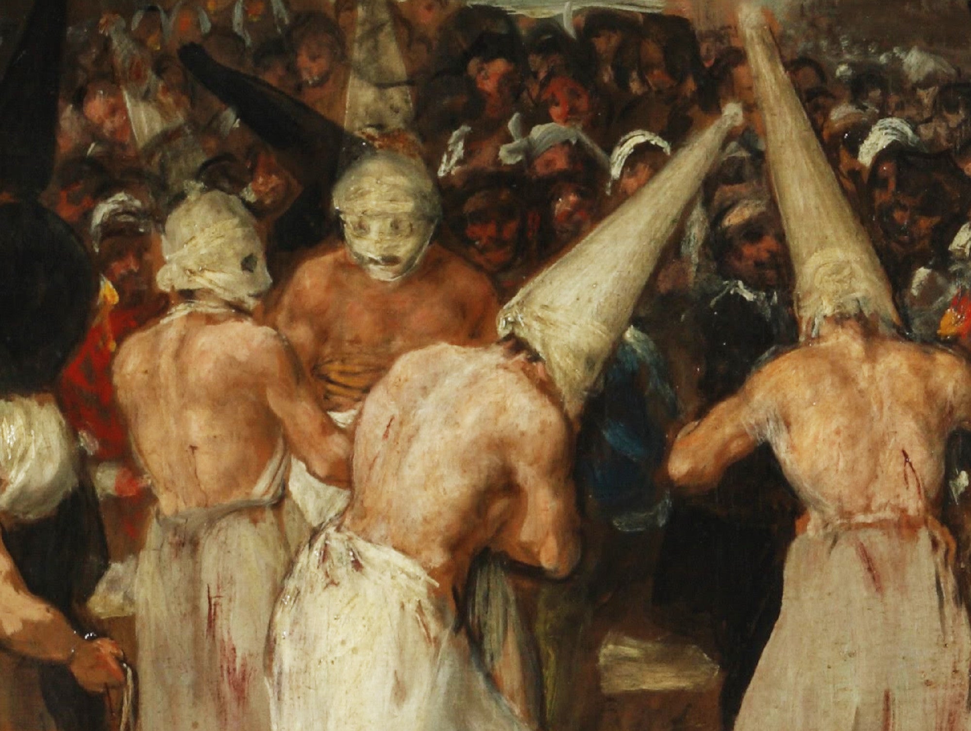 A Procession of Flagellants, Francisco Goya Fine Art Print