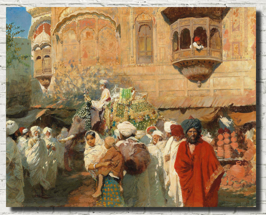 Edwin Lord Weeks Fine Art Print, A Street in Jodphur, India