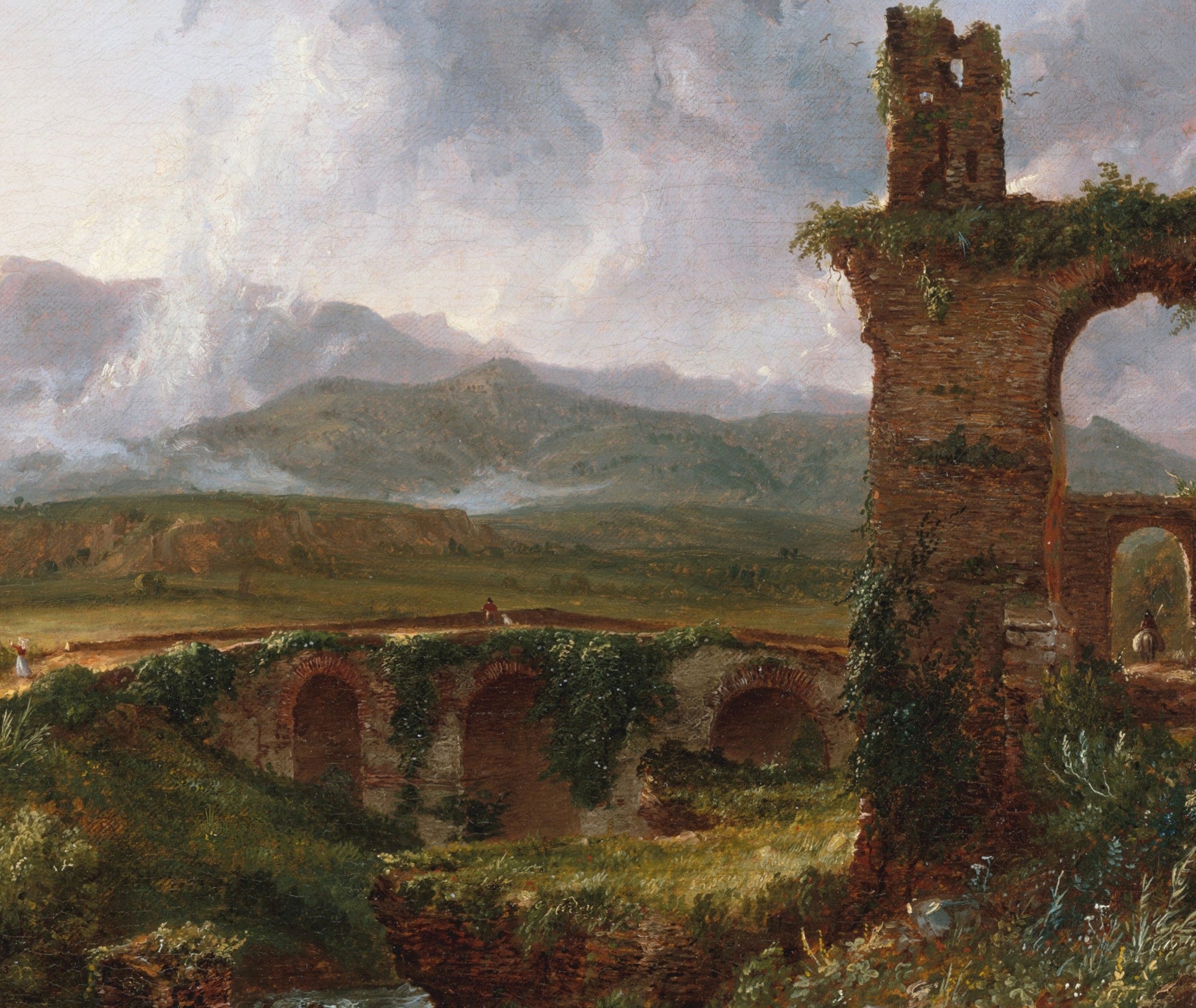 Thomas Cole Ruine Thomas Cole Fine Art, A View near Tivoli – GalleryThane