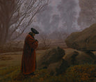 Caspar David Friedrich Fine Art Print, A Walk at Dusk