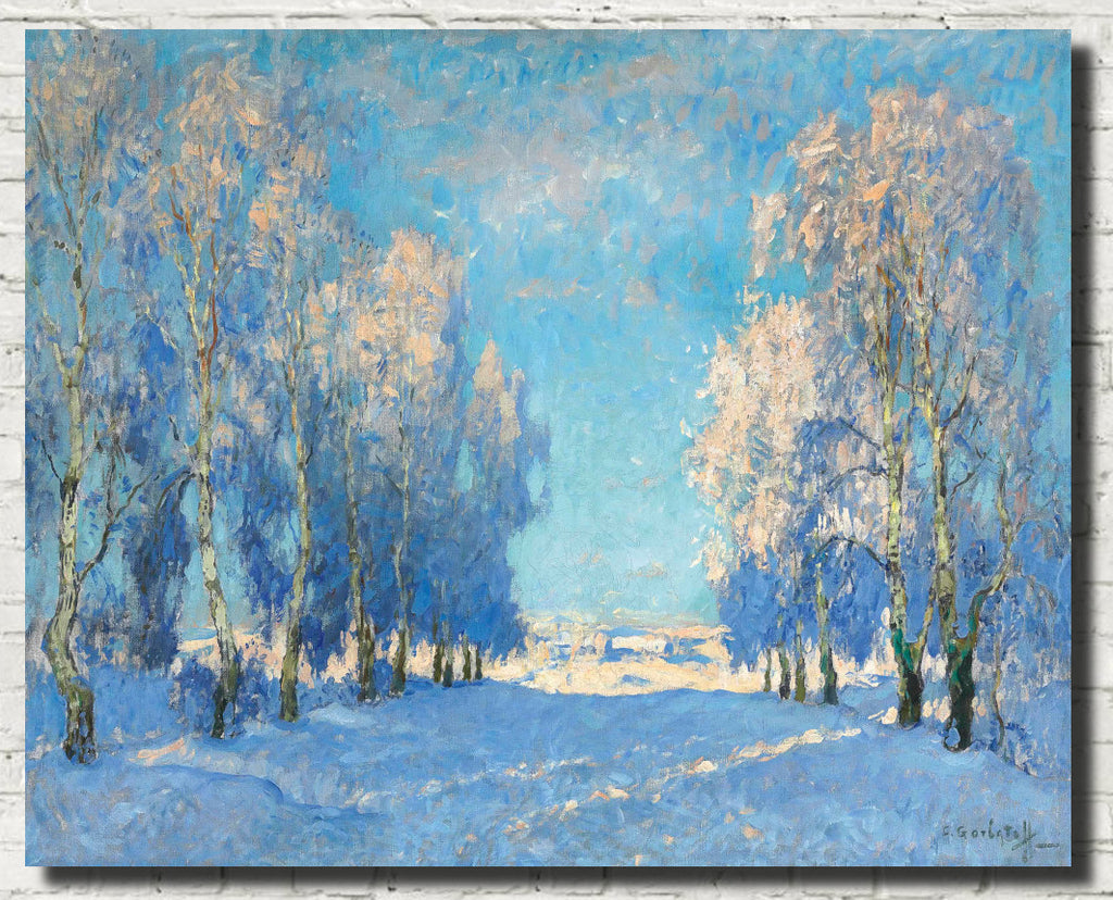 Konstantin Gorbatov Fine Art Print, A Winters Day