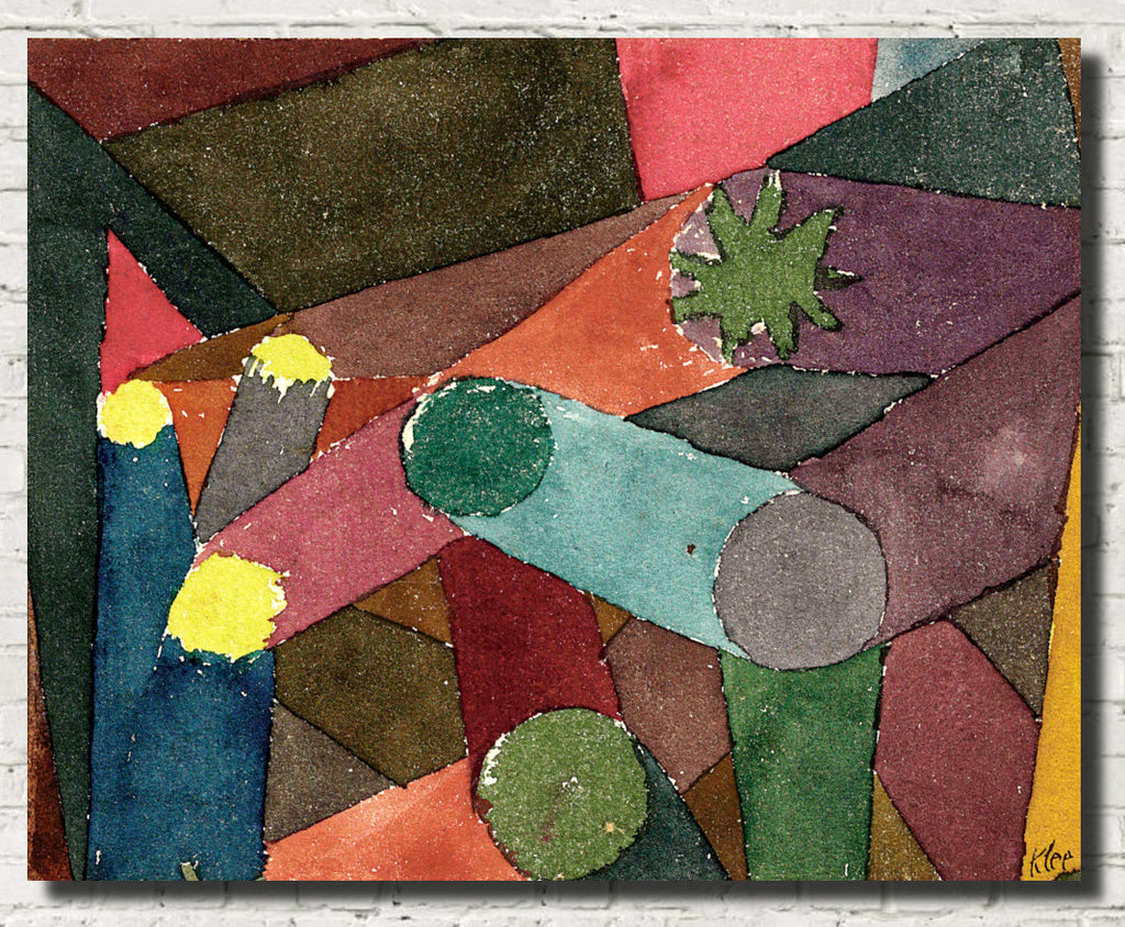 Paul Klee Fine Art Print, Abstract garden Twilight