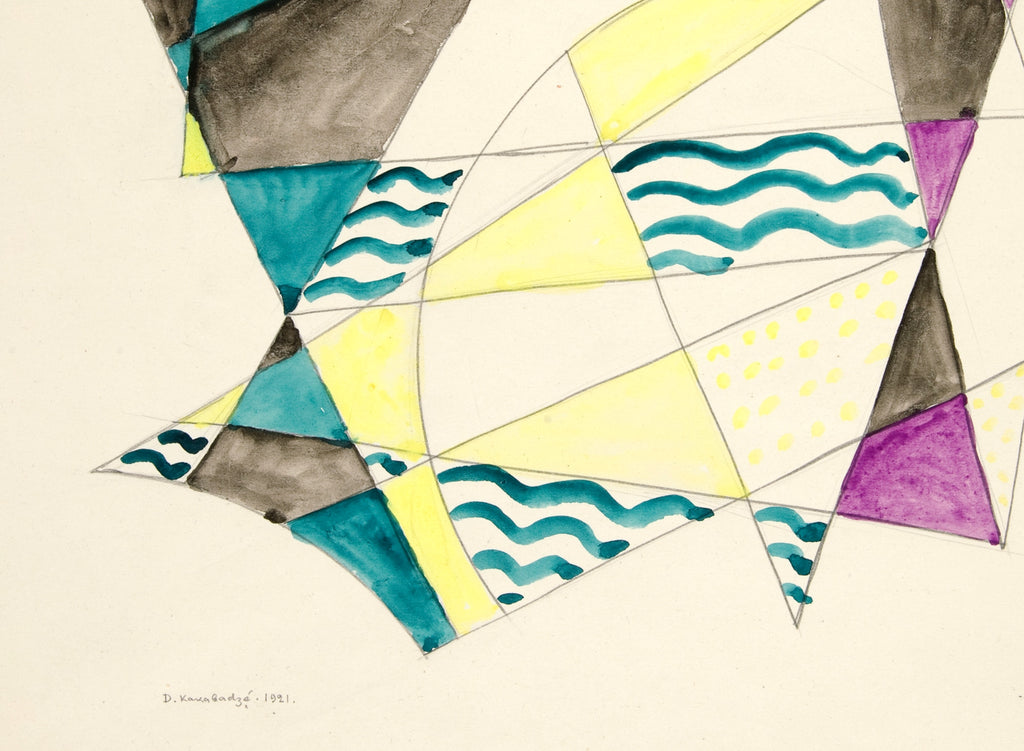 Abstraction Based on Sails, II, David Kakabadzé Print
