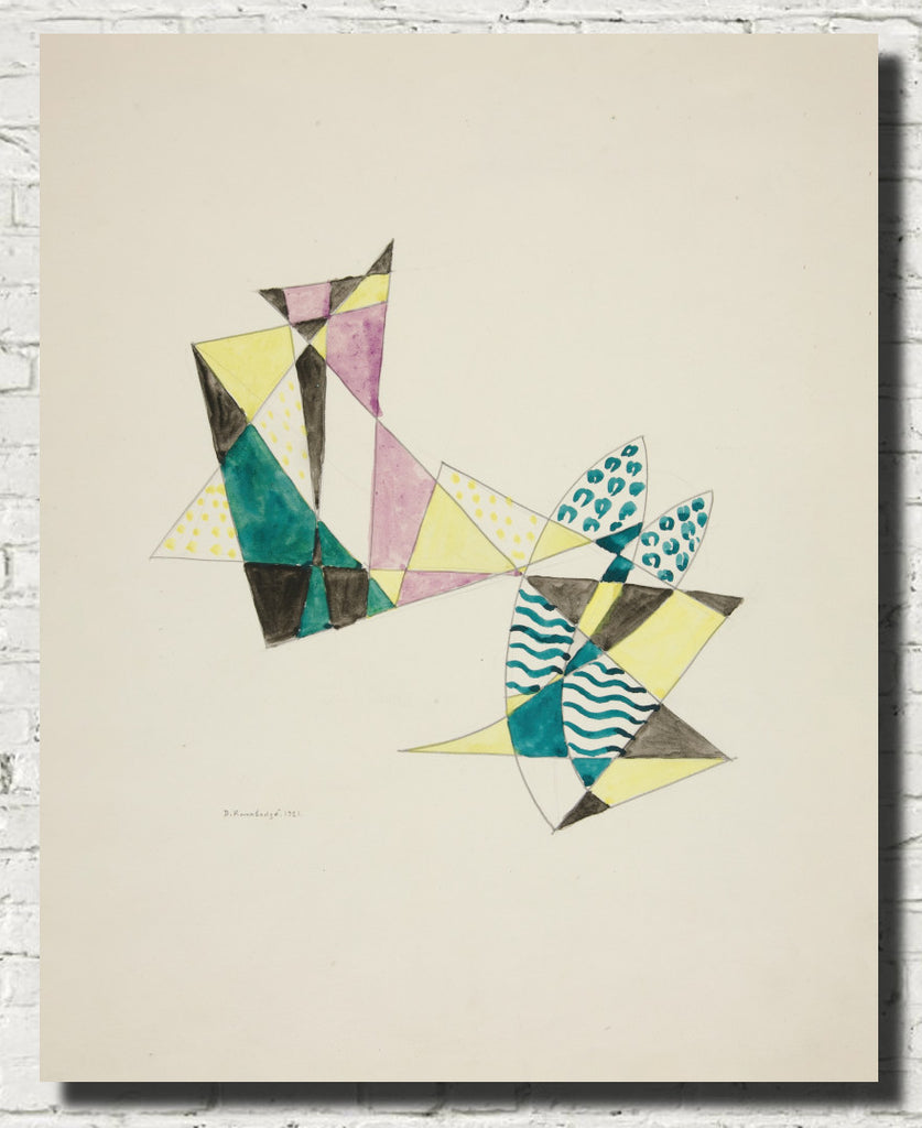 Abstraction Based on Sails IV, David Kakabadzé Print
