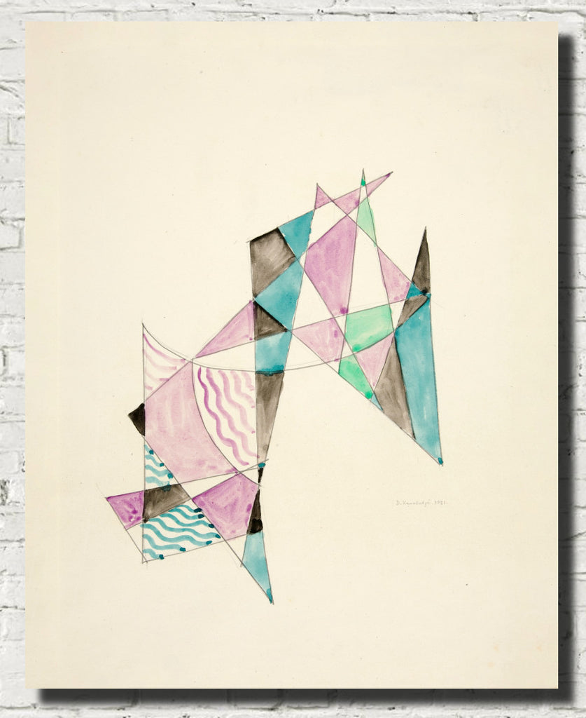 Abstraction Based on Sails IX, David Kakabadzé Print
