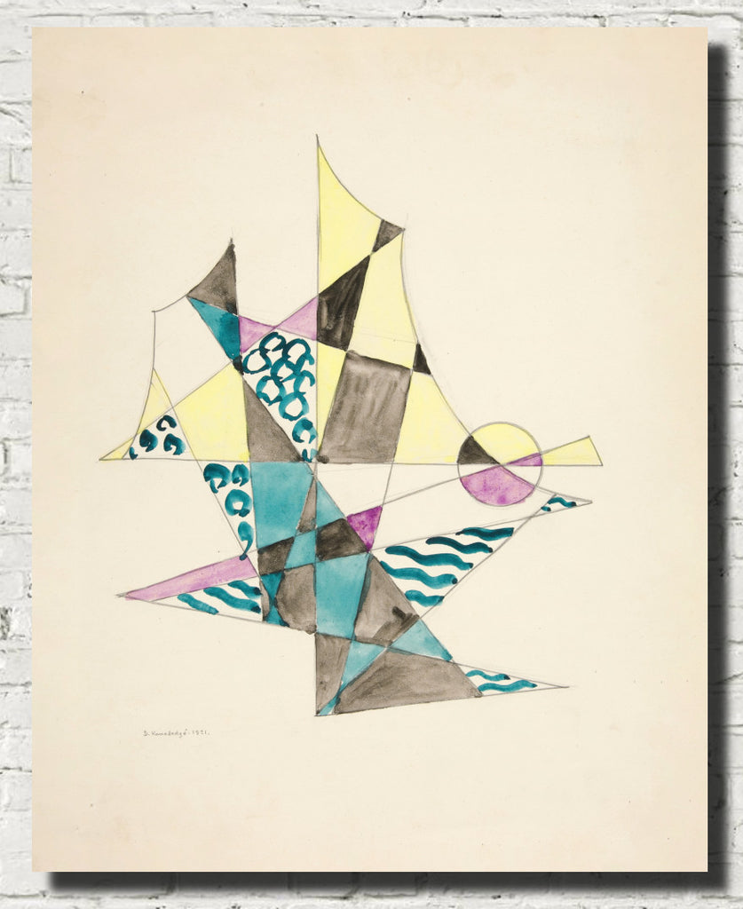 Abstraction Based on Sails, I, David Kakabadzé Print