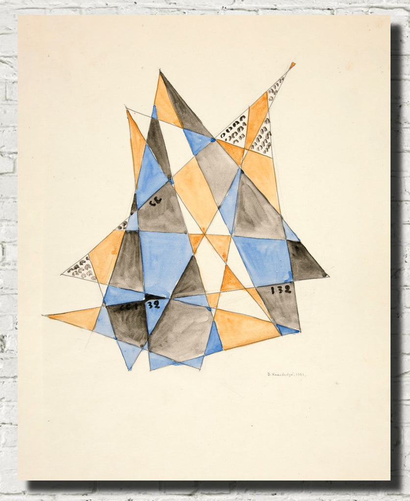 Abstraction Based on Sails VI, David Kakabadzé Print