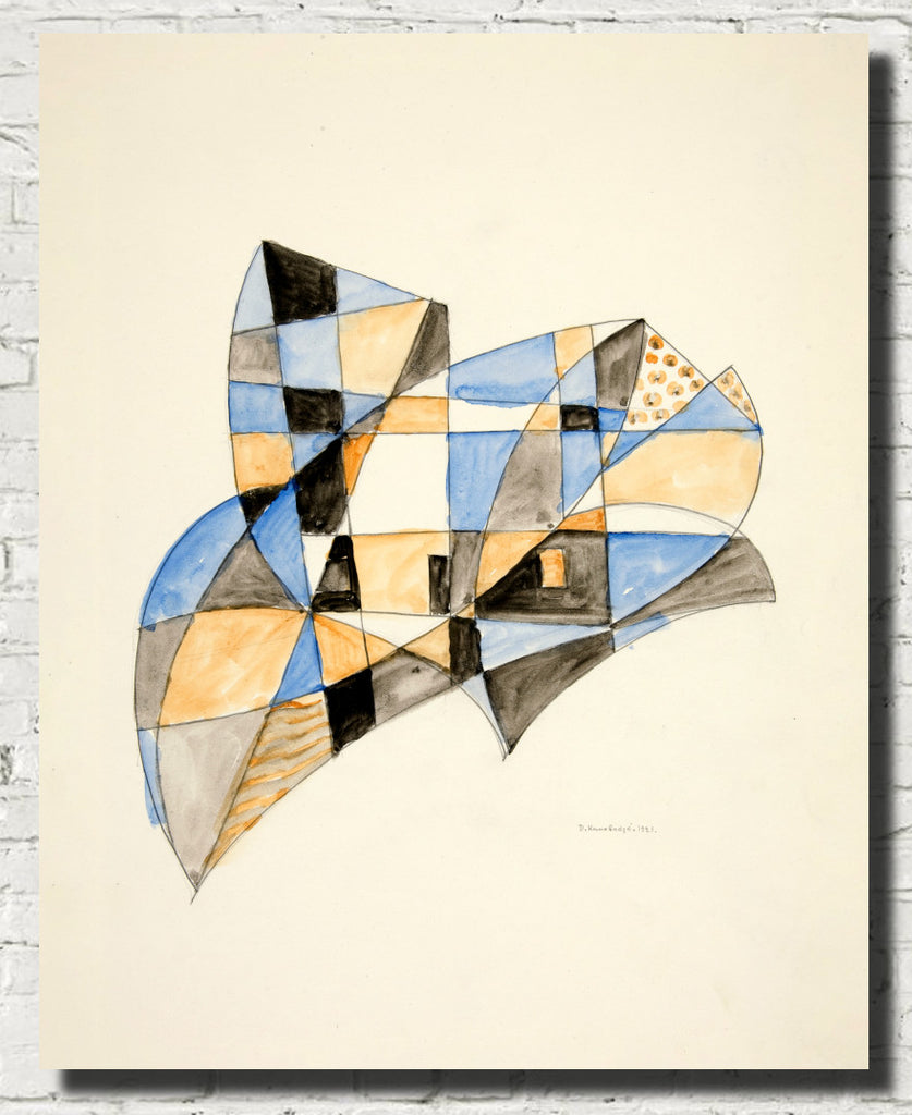 Abstraction Based on Sails V, David Kakabadzé Print