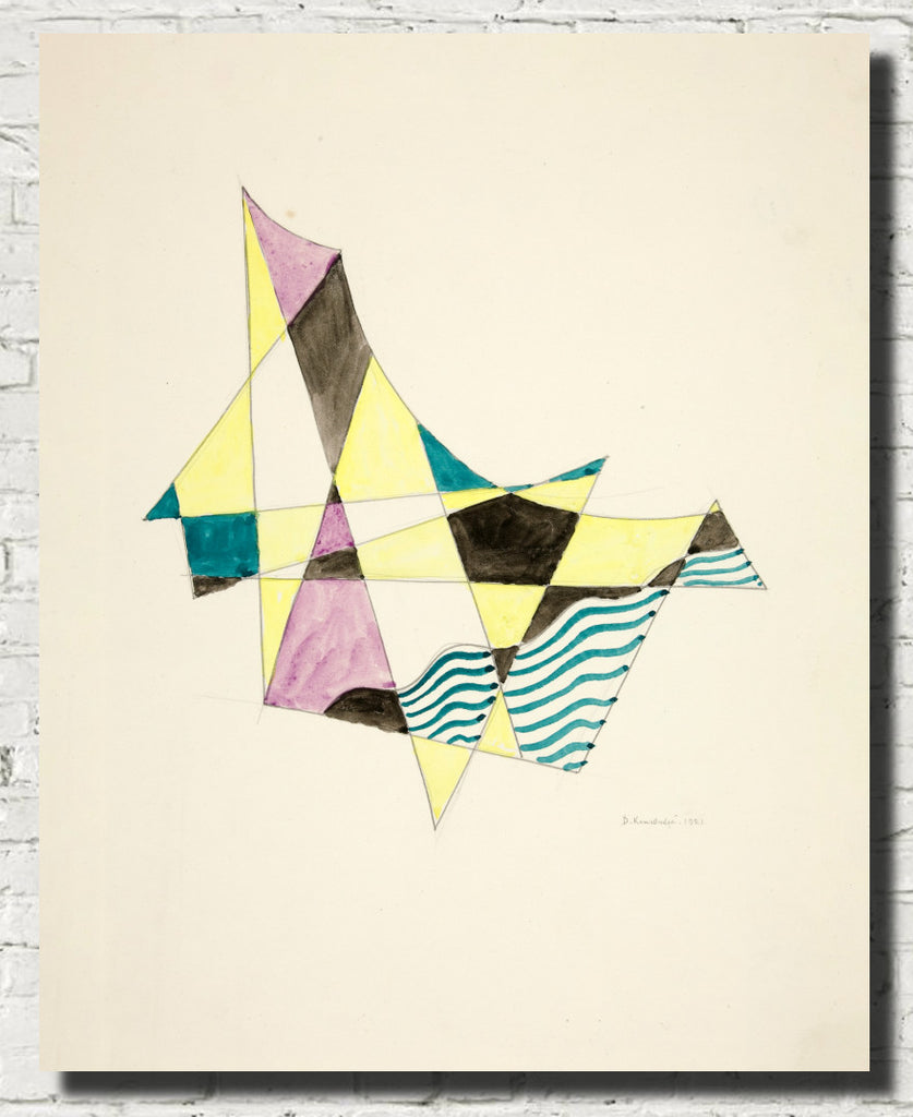 Abstraction Based on Sails X, David Kakabadzé Print