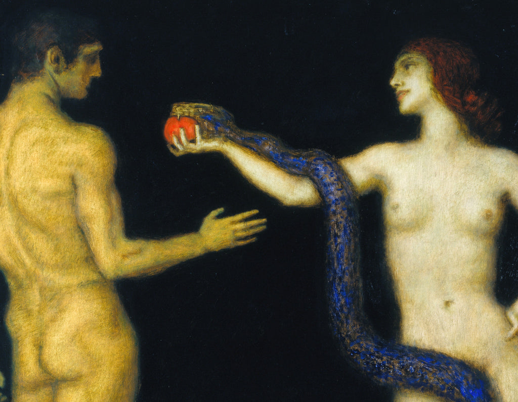 Adam and Eve, Franz Stuck Fine Art Print