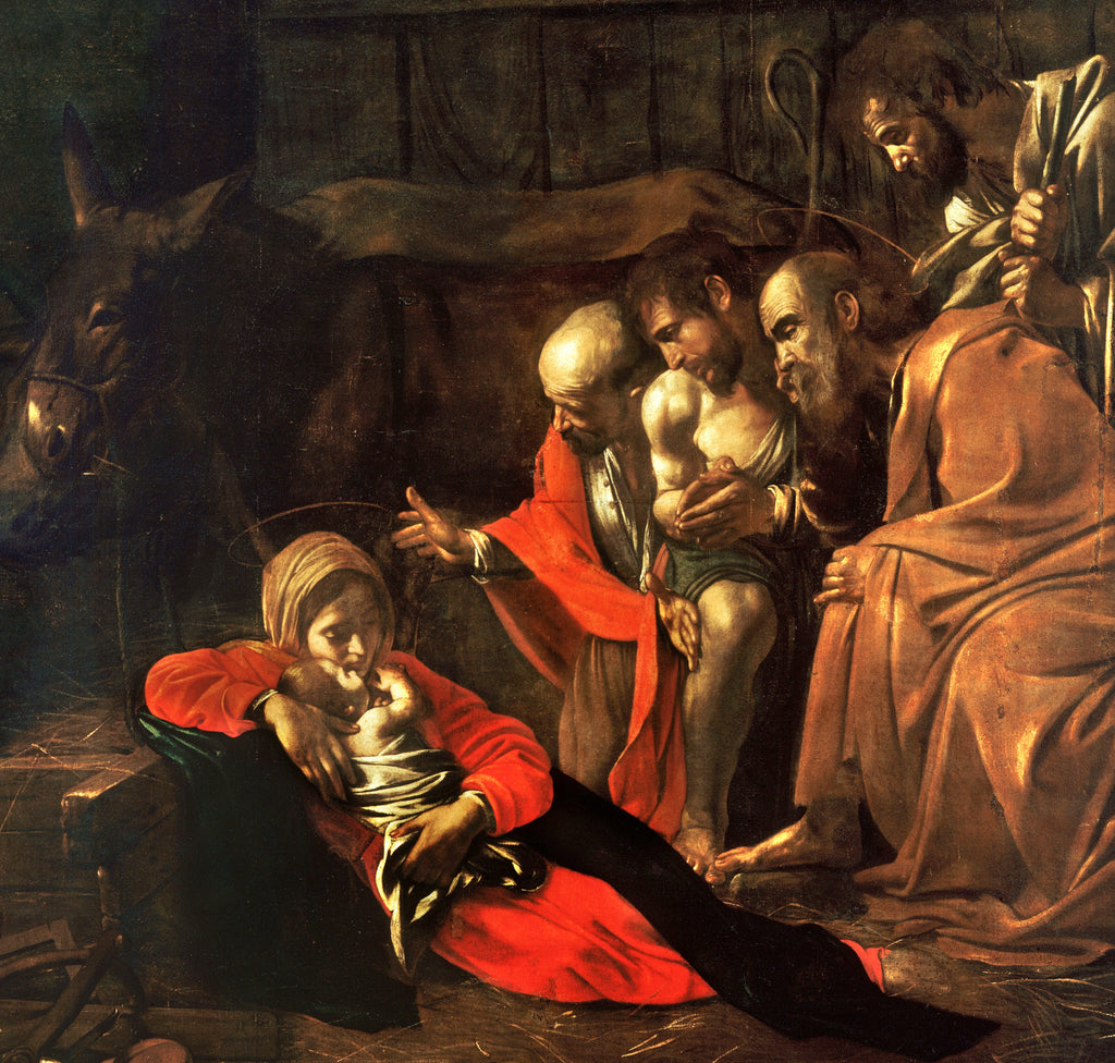 Caravaggio Baroque Fine Art Print, Adoration of the Shepherds