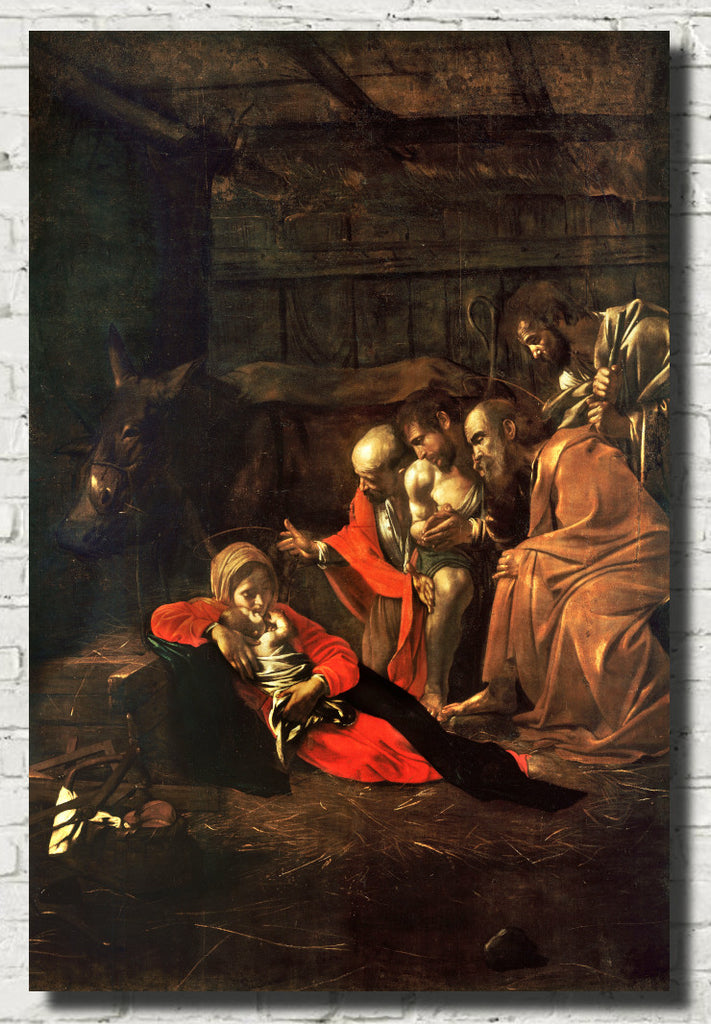 Caravaggio Baroque Fine Art Print, Adoration of the Shepherds