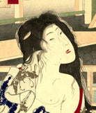 Toyohara Kunichika, Japanese Art Print : After The Bath