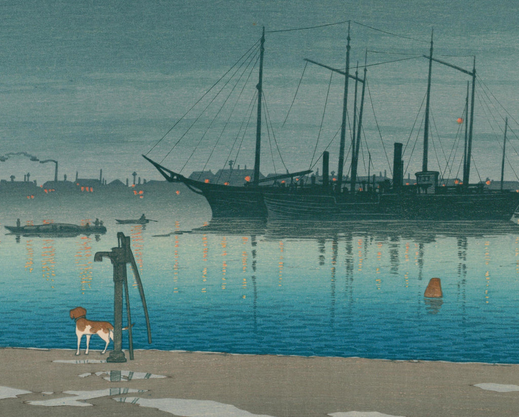Akashi-chō after Rain, Hasui Kawase, Japanese Art Print
