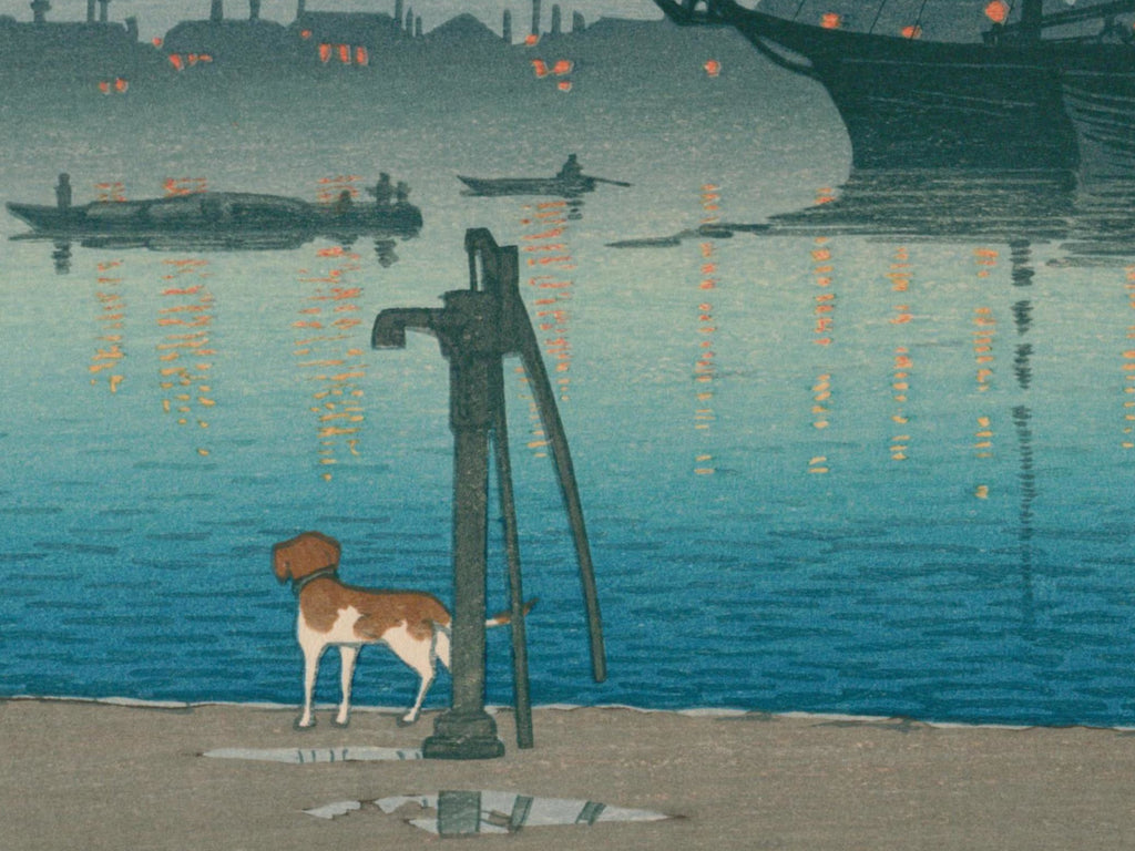 Akashi-chō after Rain, Hasui Kawase, Japanese Art Print