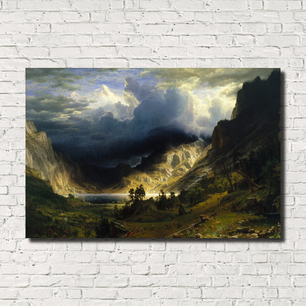 Albert Bierstadt, Old Masters Landscape Print : Rocky Mountains