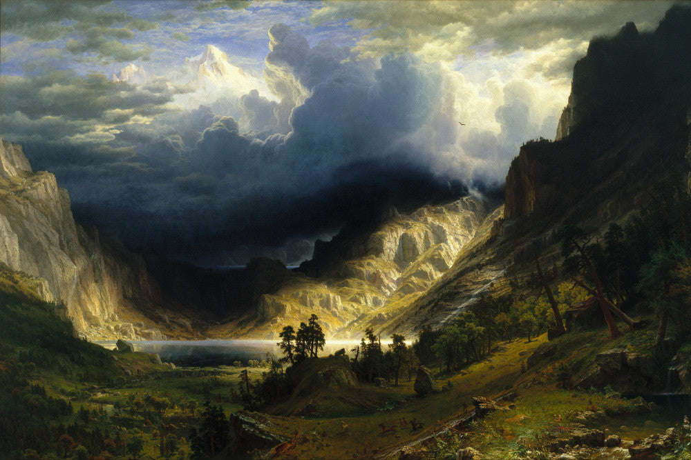 Albert Bierstadt, Old Masters Landscape Print : Rocky Mountains