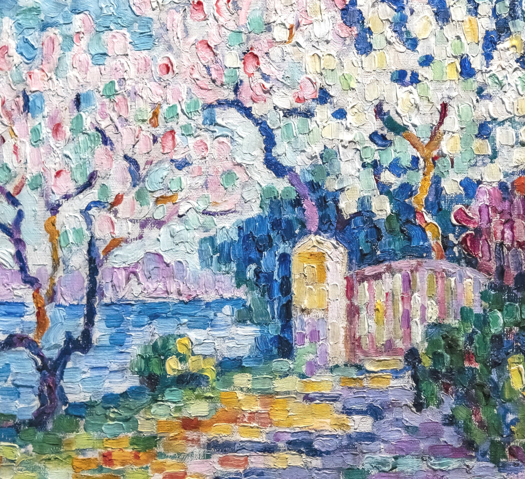 Paul Signac Fine Art Print, Almond Trees in Bloom