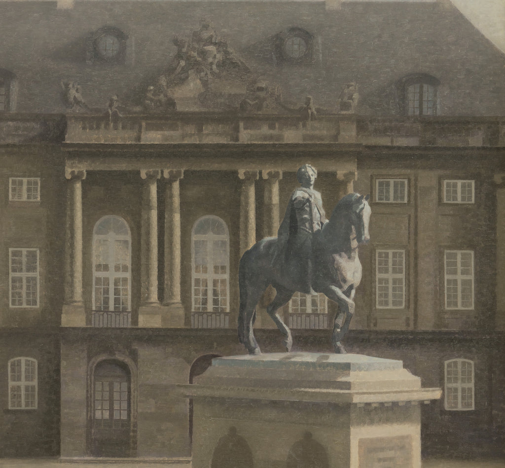 Wilhelm Hammershoi Fine Art Print, Amalienborg Square, Copenhagen