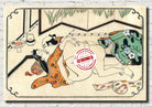 Hishikawa Moronobu Japanese Shunga Print, A middle-aged couple making love
