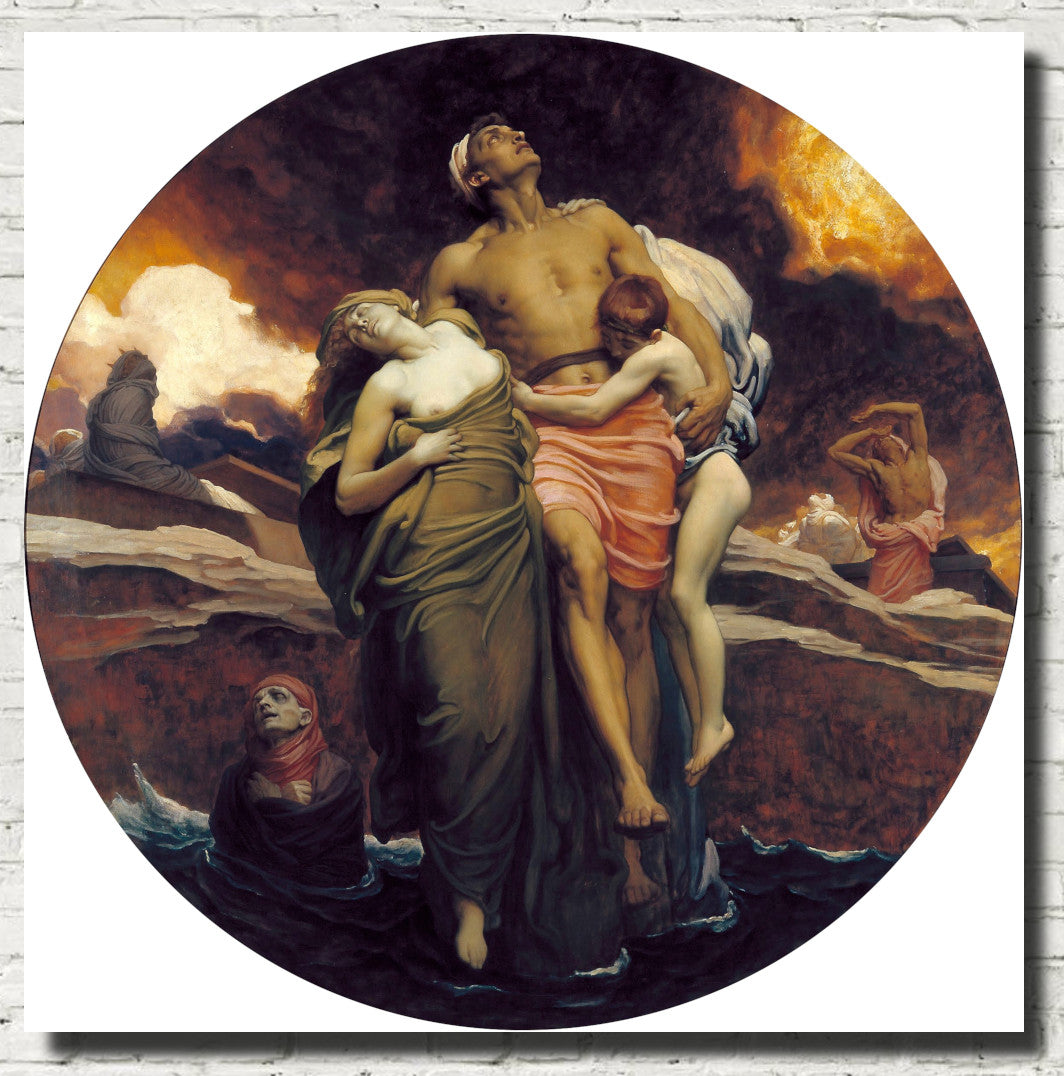 And the Sea Gave Up the Dead Which Were in It, Frederic Leighton Fine Art Print