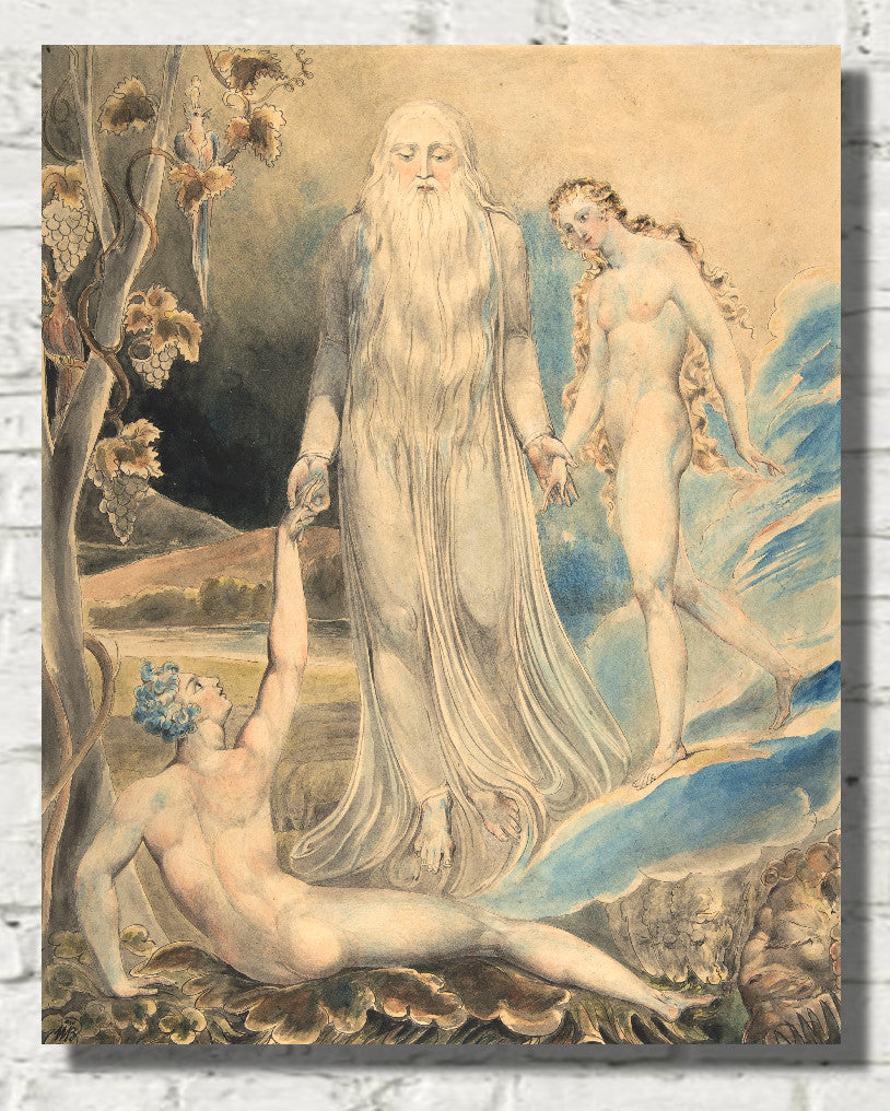 Wiliam Blake, Angel of the Divine Presence Bringing Eve to Adam