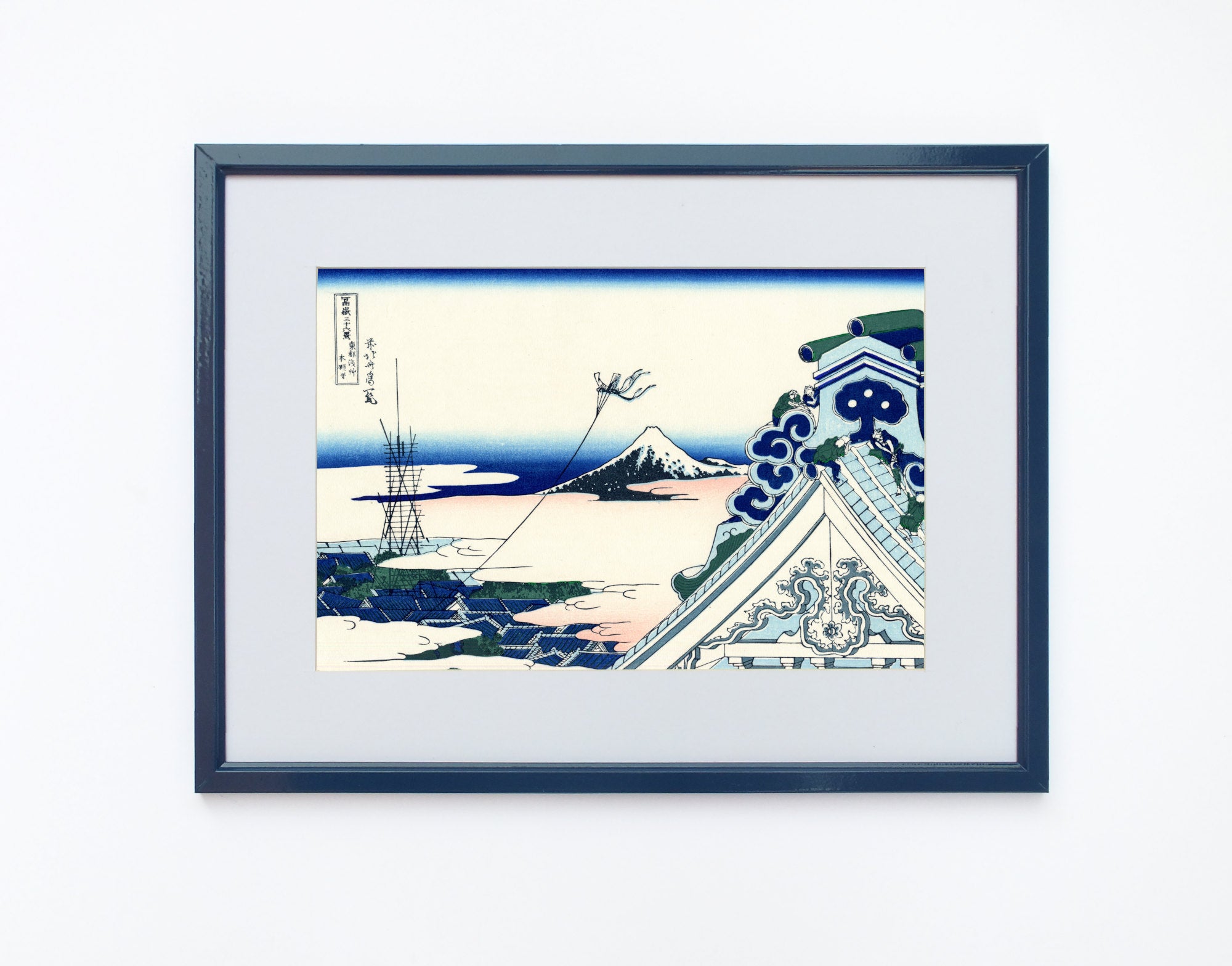 36 Views of Mount Fuji, Asakusa Honganji Temple, Katsushika Hokusai, Japanese Print