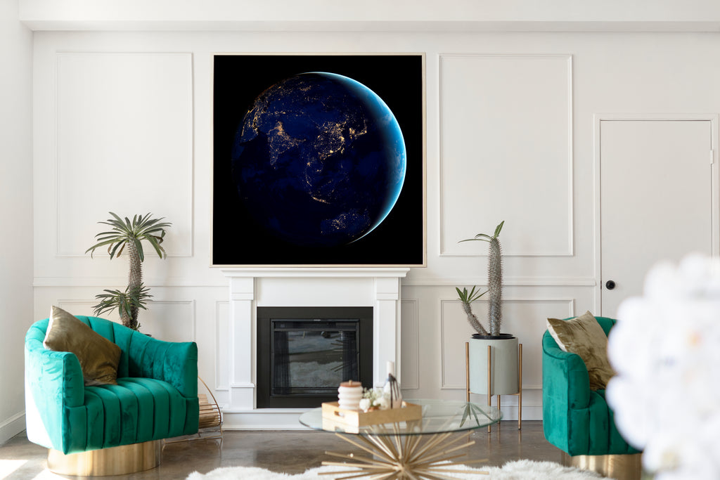 Asia and Australia from Space, Photographic Art Print