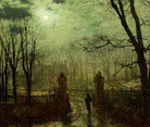 John Atkinson Grimshaw Fine Art Print: At The Park Gate