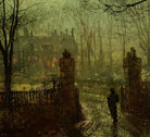 John Atkinson Grimshaw Fine Art Print: At The Park Gate