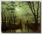 John Atkinson Grimshaw Fine Art Print: At The Park Gate