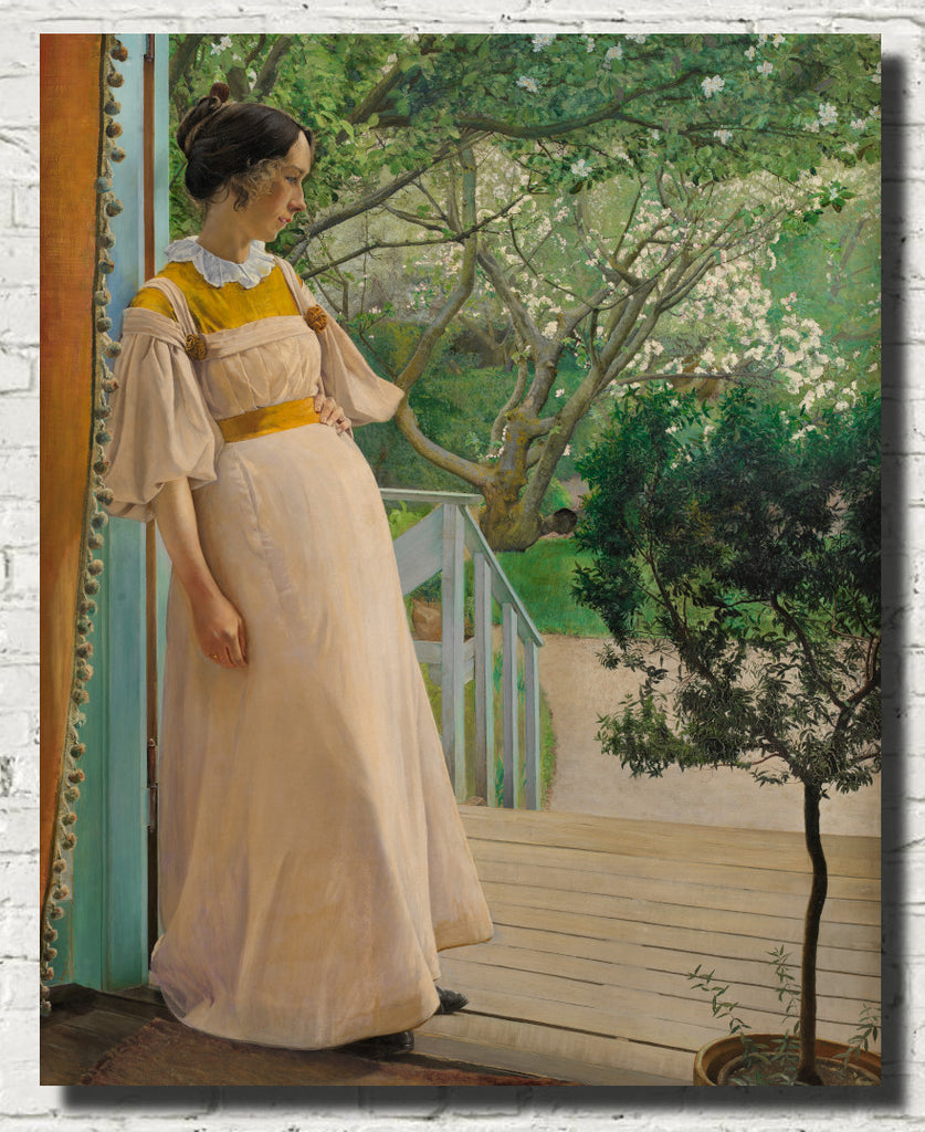 Laurits Andersen Ring Fine Art Print, At the French Windows
