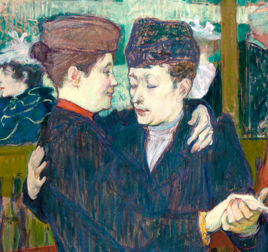 Henri de Toulouse-Lautrec Fine Art Print, At the Moulin-Rouges, Two Women Walzing