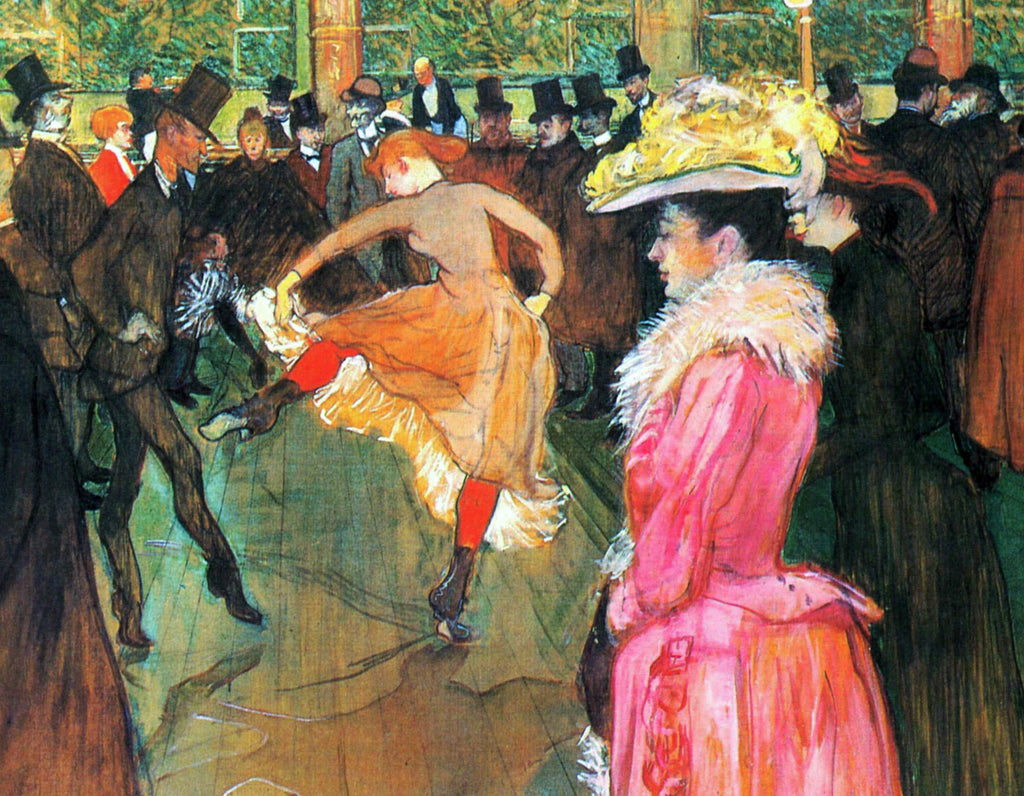 Henri de Toulouse-Lautrec Fine Art Print, At the Moulin Rouge, The Dance