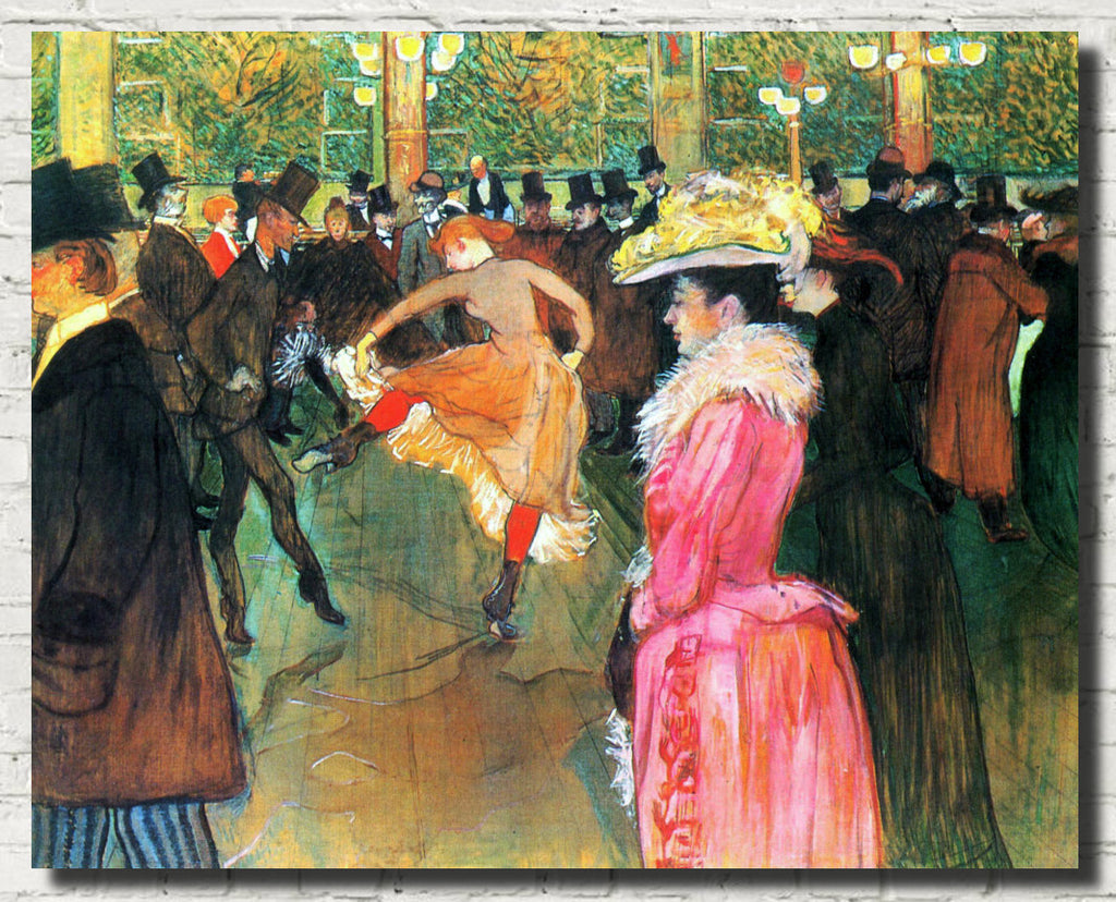 Henri de Toulouse-Lautrec Fine Art Print, At the Moulin Rouge, The Dance