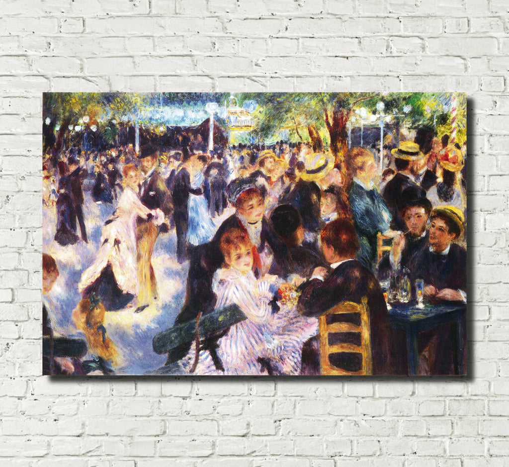 Dance at Le Moulin de la Galette Renoir, Impressionist Fine Art Print