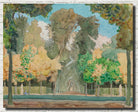 Konstantin Somov Fine Art Print, Autumn in the park at Versailles