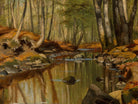 A Wooded River Landscape, Peder Mørk Mønsted Fine Art Print