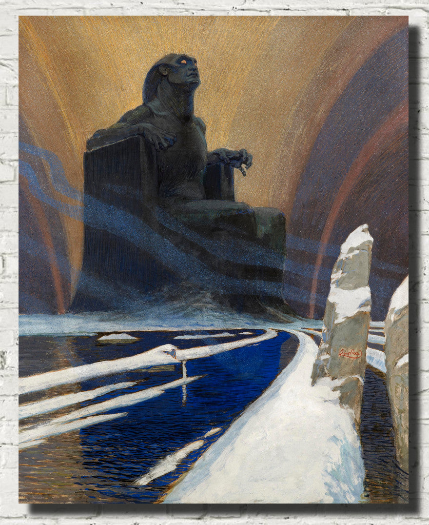 Frantisek Kupka Fine Art Print, Black Idol, Defiance – GalleryThane