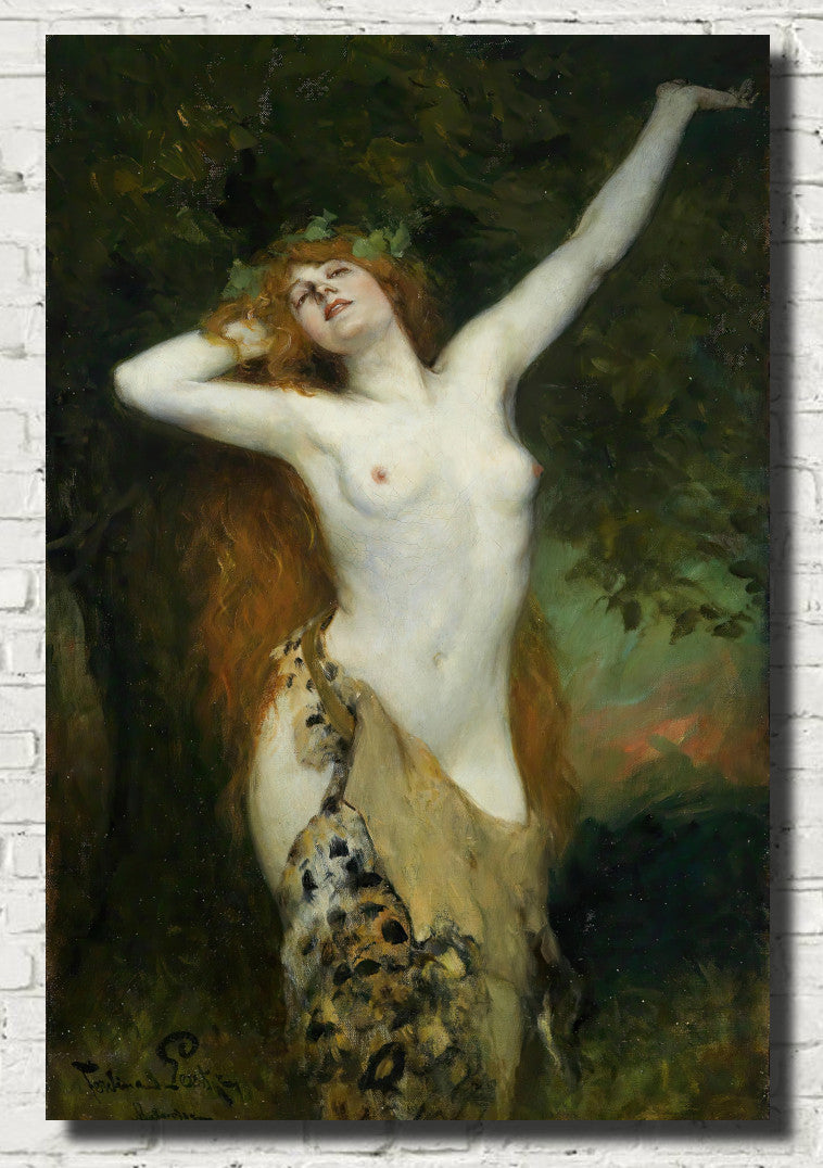 Bacchante, Ferdinand Leeke Fine Art Print