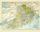 Baronies of Cork Map Print Vintage Ireland Poster Old Map as Art - OnTrendAndFab